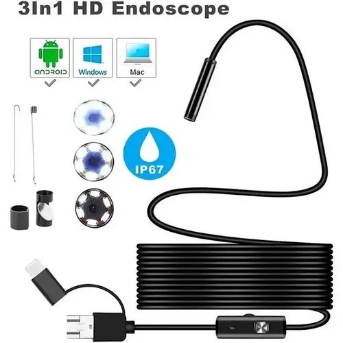 Камера Endoscope завдовжки 2 m. ширина камери 7mm під android 640x480 пікселів (5570)