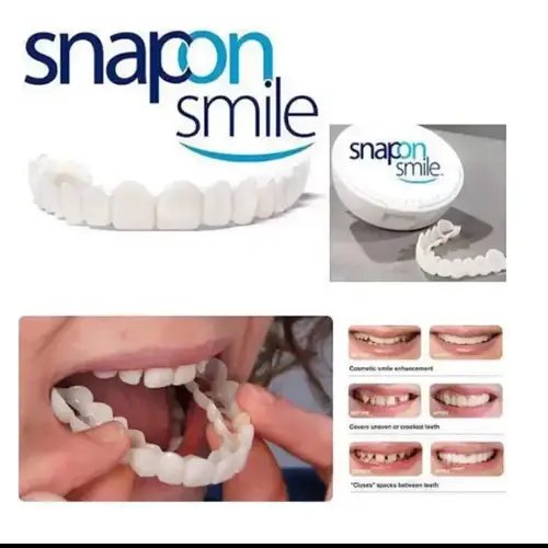 Вініри SnapOn Smile Veneers для зубів сніп він змайл 2 щелепи YU227