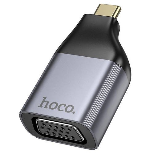 Перехідник адаптер HOCO Type-C to VGA UA34 | 2k Ultra HD | для підключення телефона до телевізора монітора