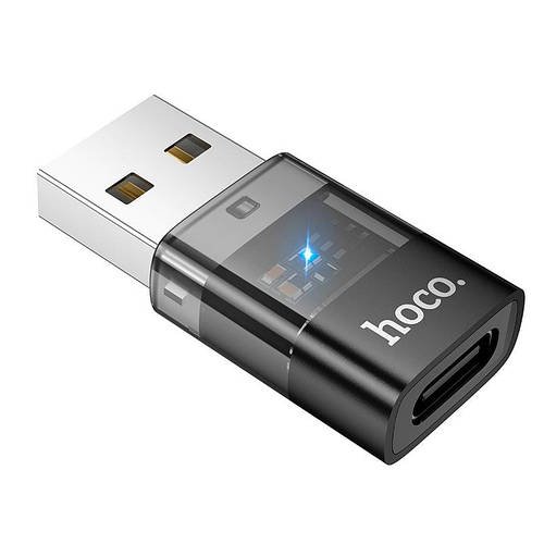 Перехідник адаптер HOCO USB на Type c male to c female USB 2.0 UA36C | 480Mbps, 3A |