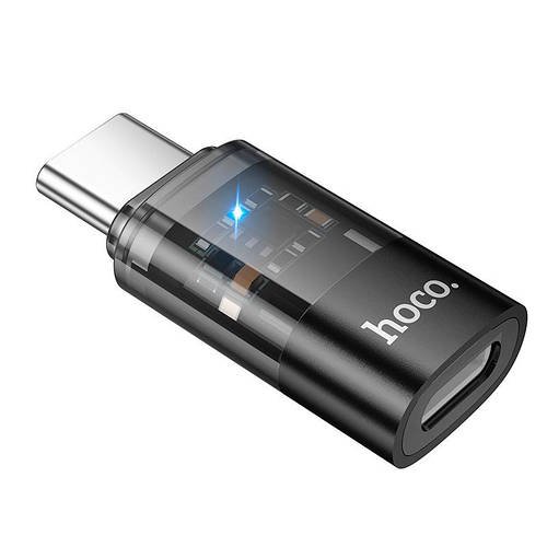 Перехідник адаптер для заряджання та передачі даних з Type C на Lighting HOCO UA36D | 480Mbps, 3A |