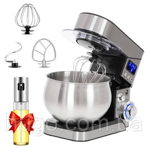Планетарний міксер 6л, Top Kitchen Tk00224 + Розпилювач для олії OIL BOTTLE / Кухонний тістоміс для дому / Кухонна машина