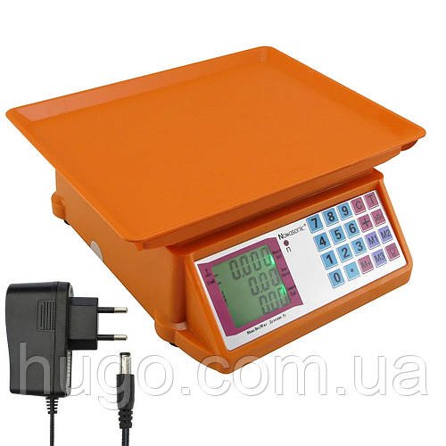 Торгові ваги до 50 кг, мережа/акумулятор, Nokasonic NK-4017 / Електронні ваги торгові / Ваги для торгівлі