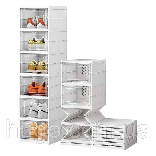 6-ярусний органайзер для взуття 105×34.5×25.5см / Контейнери-органайзери для взуття / Коробки для взуття