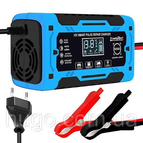 Зарядний пристрій для акумулятора 12V, 6A / Зарядка для акумуляторів / Інтелектуальне зарядне для АКБ