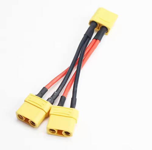 Подовжувач подвійний XT90-Male на 2 * XT60-Female, провід 14AWG, довжина 100 мм