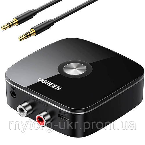 Бездротовий Bluetooth-аудіоприймач UGREEN CM123  Чорний