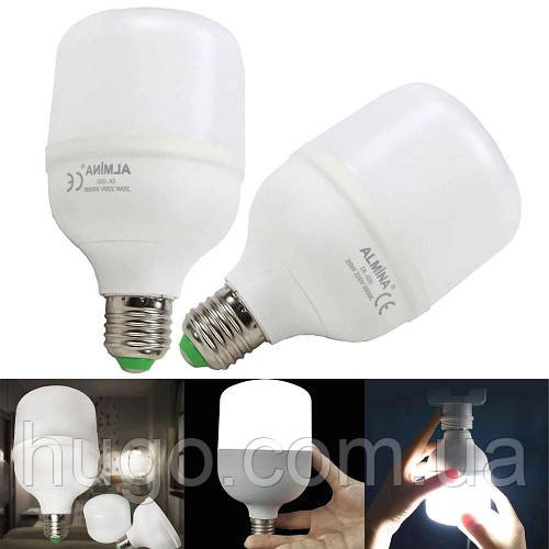 Комплект акумуляторних LED ламп 20W E27 Almina DL-020 (2шт) / Аварійна лампа з акумулятором