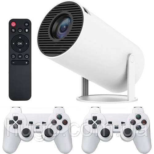 Проектор з 2 джойстиками та пультом, WiFi, Bluetooth, M300 MAX / Смарт проектор з іграми / Ігровий проектор