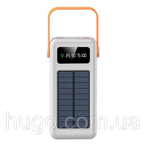 Сонячний Power Bank 100000мА·год YM-638CX Білий — Невисока Енергія! / Повербанк/Павербанк