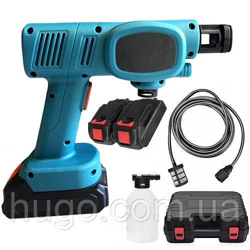 Акумуляторна мийка високого тиску + 2АКБ, в кейсі, BX-3219 / Міні мийка для авто / Пистолет для миття авто