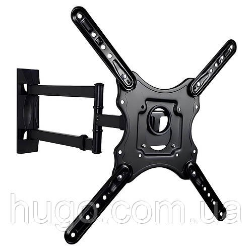 Кронштейн для ТВ 26-55" до 50кг DF4001 / Кріплення для телевізора на стіну / Тримач для телевізора