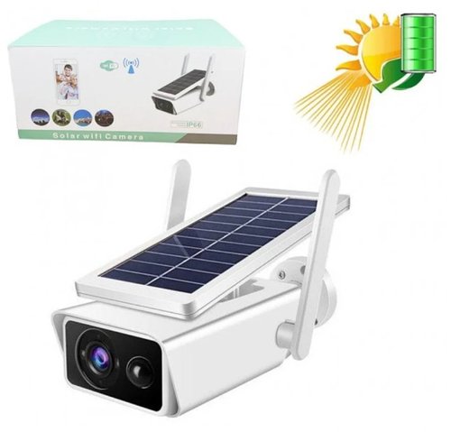 Автономна камера вулична бездротова на сонячній батареї 2 MP AP IP Solar Q1-400W APP ICSEE YU227