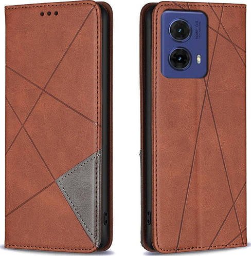 Чохол книжка SHLab Prisma Motorola Edge 50 Fusion Brown