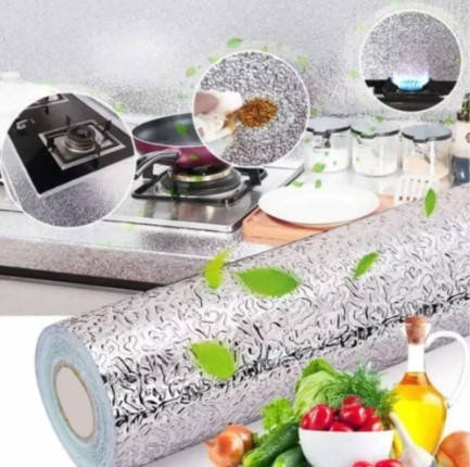 Фольга для кухні 3 m x 60 см Кухонна маслостійка алюмінієва фольга самоклейна Лучшая цена