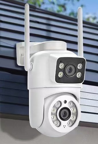 Поворотна камера відеоспостереження з подвійною лінзою 2×3MP Q13 HP227