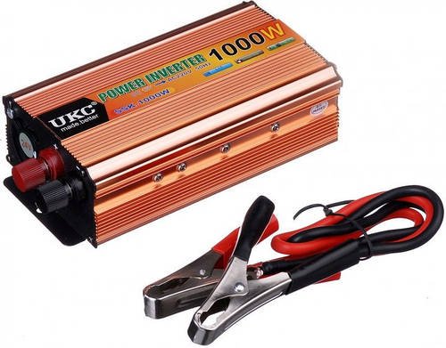 Перетворювач напруги інвертор UKC SSK 1000W AC/DC 12V-220V модифікована синусоїда YU227