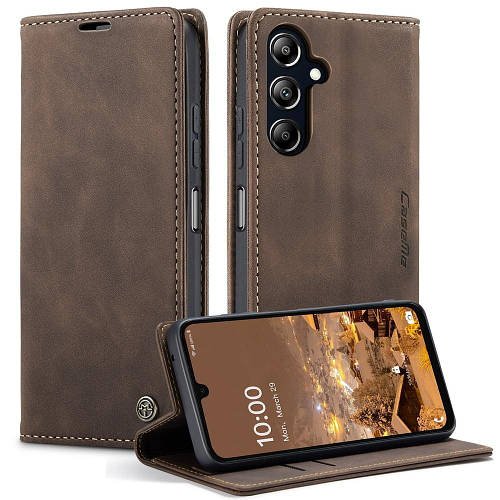 Чохол книжка з магнітом Samsung Galaxy A16 A165 CaseMe Dark Brown