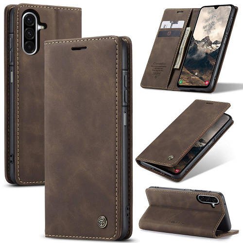 Чохол книжка з магнітом Samsung Galaxy A26 A266 CaseMe Dark Brown
