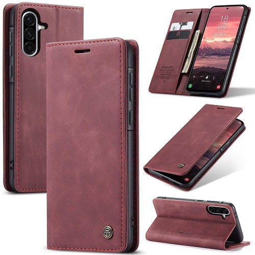 Чохол книжка з магнітом Samsung Galaxy A36 A366 CaseMe Wine