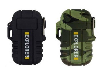 Електроімпульсна USB запальничка Explorer, дві дуги в водонепроникному корпусі HP227