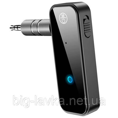 Bluetooth-адаптер 2 в 1 з індикатором  Чорний