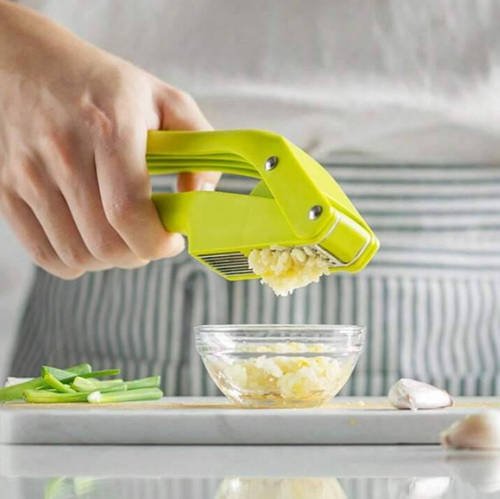 Прес для часнику часникодавка подрібнювач ручний 2в1 Garlic Slicer YU227