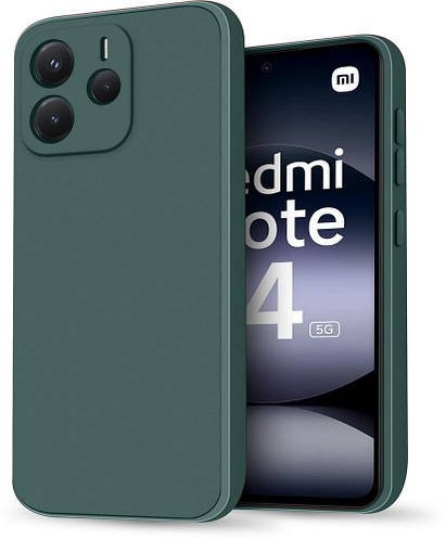 Силіконовий чохол HardCorner Xiaomi Redmi Note 14 5G (з мікрофіброю) Green