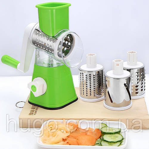 Овочерізка мультислайсер для овочів і фруктів Kitchen Master, Зелений / Овочерізка подрібнювач / Ручна