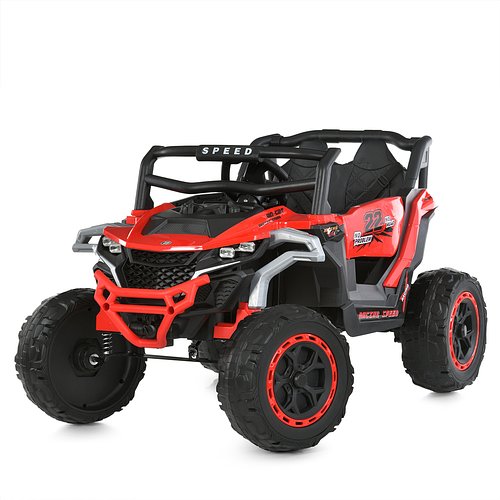 Електромобіль дитячий Баггі Bambi (2мотори 25W, 1ак12V7AH, MP3, USB, TF) M 6141EBLR-3 Червоний