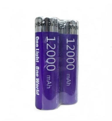 Акумулятор Li-ion 18650 OneLight 12000 мА·год 3.7 В 7.4 Вт·год літій-іонний акумулятор 1 шт. SN27