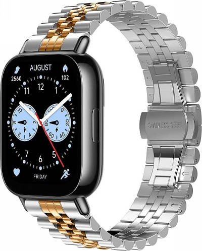 Металевий Браслет Stech Line для Redmi Watch 5 Lite / 5 Active Silver Rose