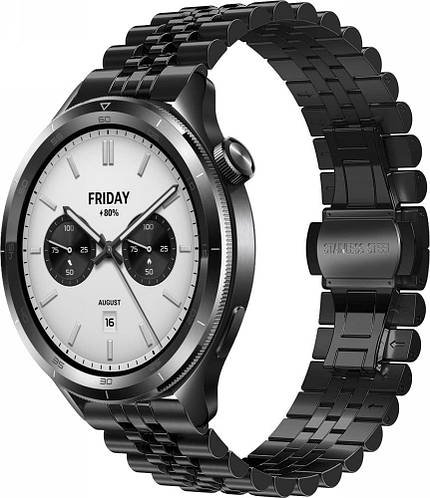 Металевий Браслет Stech для Xiaomi Watch S4 47mm Black