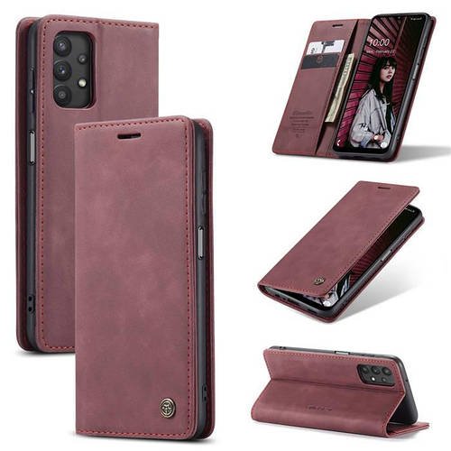 Чохол книжка з магнітом Samsung Galaxy A32 5G A326 CaseMe Wine