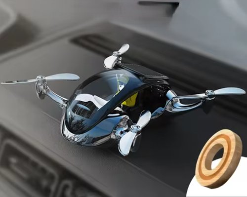 Автомобільний ароматизатор дрон Hello, на сонячній батареї + ефірна олія Лучшая цена