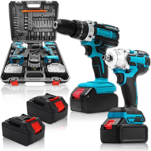 Набір інструменту 2в1 48V 5Ah Шуруповерт + Гайковерт в кейсі