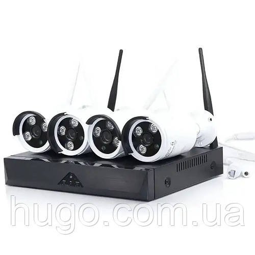 Комплект відеоспостереження з 4 IP камер, DVR JT-8906ZL3-4/5g Камери / Вуличні камери / WIFI камери