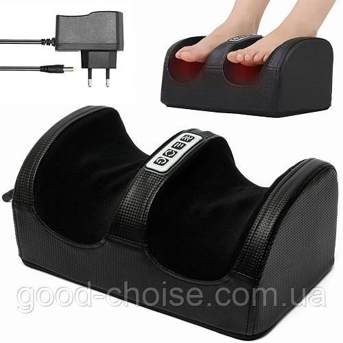 Масажер для ніг з підігрівом, від мережі Foot Massager / Вібраційний масажер для ніг / Масажер для стоп