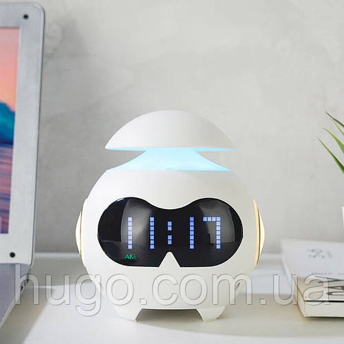 Дитячий будильник з USB живленням та екраном TS-002 / Дитячий годинник настільний / Розумний будильник для дітей