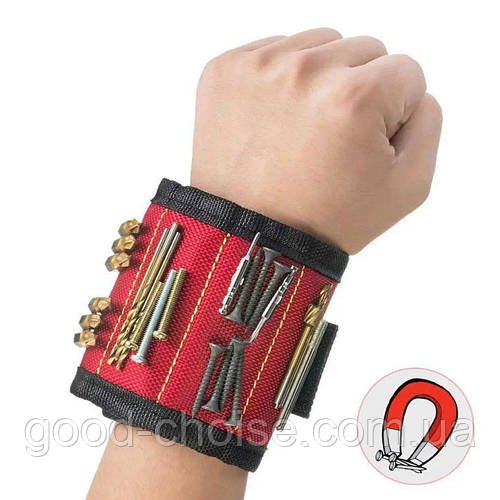 Магнітний браслет для інструментів Magnetic Wristband / Магнітний браслет для кріплення свердел