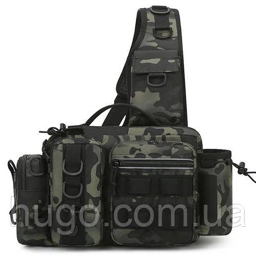 Сумка для риболовлі з системою Molle, 27х20х13см / Сумка спінінгіста / Сумка для снастей / Сумка рибальська