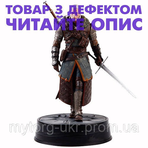 Фигурка Ведьмак Геральт в грандмастерской броне с мечом Уценка! №3769 Коричневий
