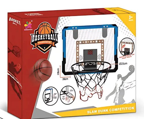 Баскетбольне кільце із сіткою й табло (щитом). basketball net YU227