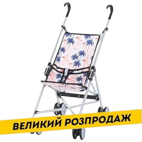 Прогулянкова коляска для ляльок MELOGO (тростина, поворот коліс на 360 градусів, 5 різновидів) 9302 W