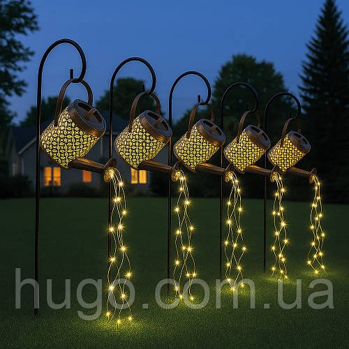 5шт Садовий світильник із сонячною панеллю, 80 см, Fairy lamp / Садовий ліхтар / Вуличний світильник