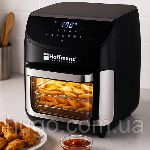 Мультипіч Hoffmans HM-782, 15л, 2400Вт / Аерофрітюрниця / Фритюрниця без олії / Електричний аерогриль