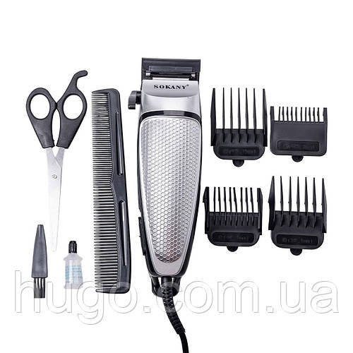 Машинка для стрижки волосся SK-4643 (4 насадки, 10 Вт) / Електричний тример для волосся / Чоловічий тример