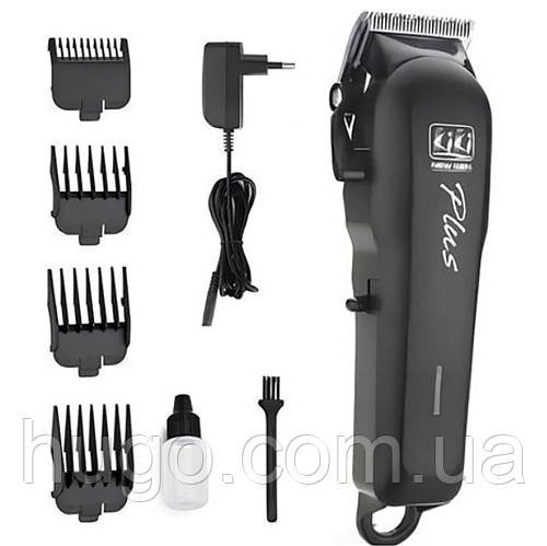 Професійний триммер для стрижки волосся NG-699PLUS з 4 насадками / Бездротовий триммер для стрижки волосся