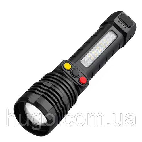 Ліхтар мультикольоровий 14SMD, зум, PLD-H005-3PM10-TG / Тактичний ліхтар / Акумуляторний ліхтарик