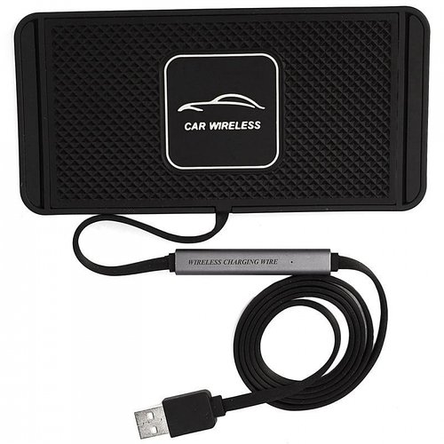Силіконовий килимок з бездротовою зарядкою для телефона від USB FAST WIRELESS CHARGING (QC3.0) YU227